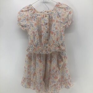 2 Piece Matching Tommy Bahama Girls Size 10 Lined Skirt & Top Soft Floral